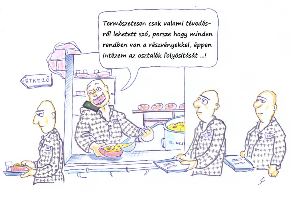 karikatúra - osztalék